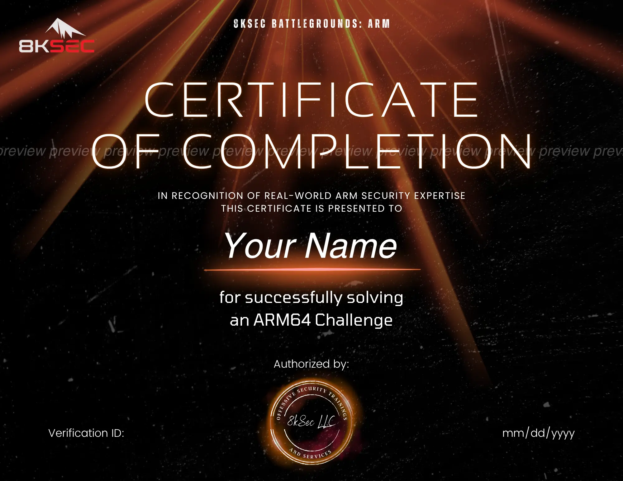 ARM Lab Certificate