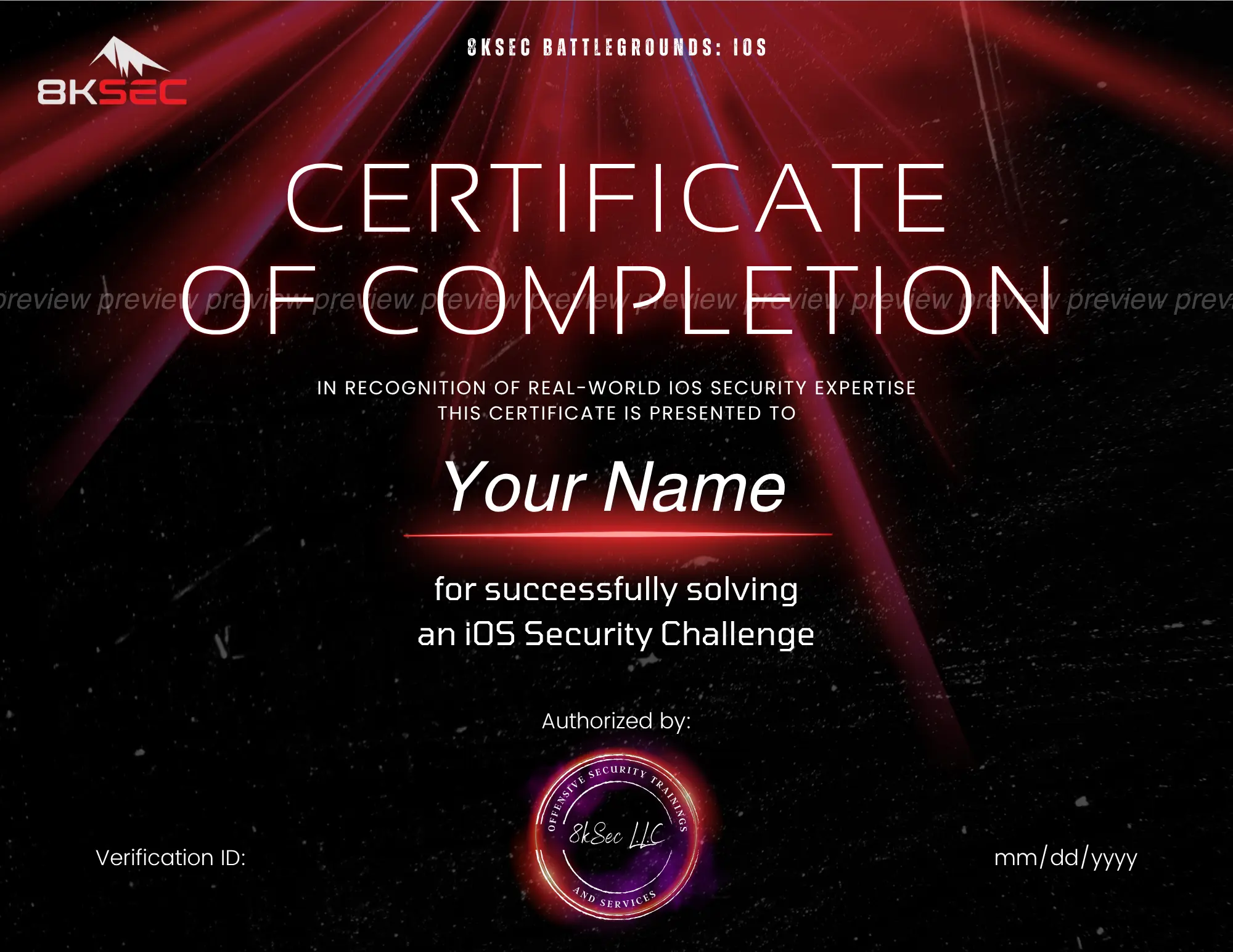 iOS Lab Certificate