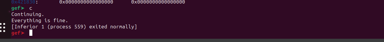 Stack frame for function three with n1 n2 overwriting previous values