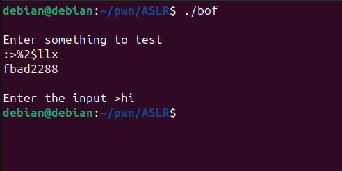 Exploit output showing secret function called and Game Over message