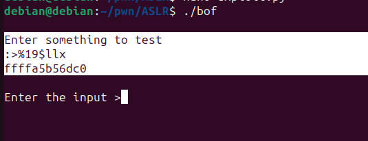 Pwntools script sending format specifier and receiving output