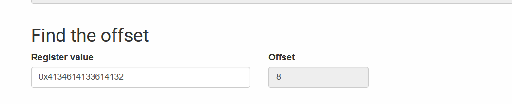 Pattern offset calculation for x30 register showing offset 8