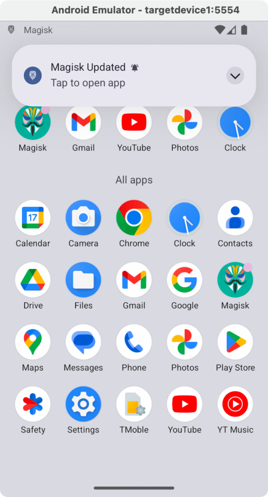 Update completion notification