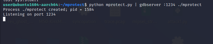 Starting gdbserver for remote debugging with exploit