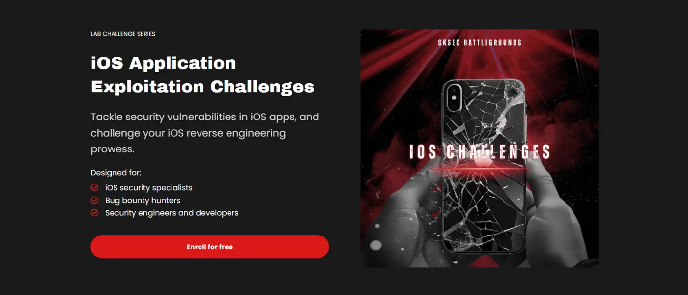iOS application exploitation challenges on 8kSec Battlegrounds