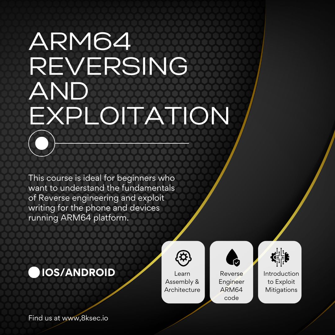 Offensive ARM64 Reversing and Exploitation